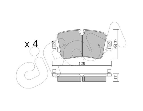 Pastiglie freno CIFAM 822-1130-0