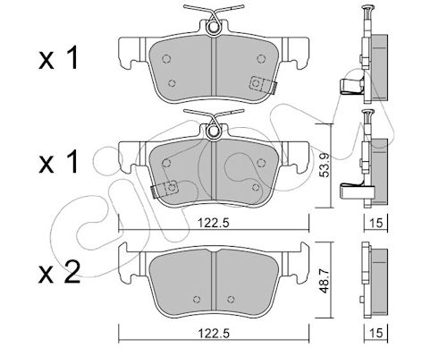 Pastiglie freno CIFAM 822-1131-0