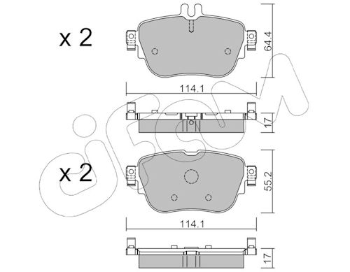 Pastiglie freno CIFAM 822-1136-0