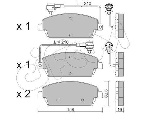 Pastiglie freno CIFAM 822-1143-0