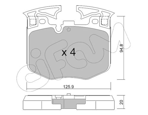 Pastiglie freno CIFAM 822-1146-0