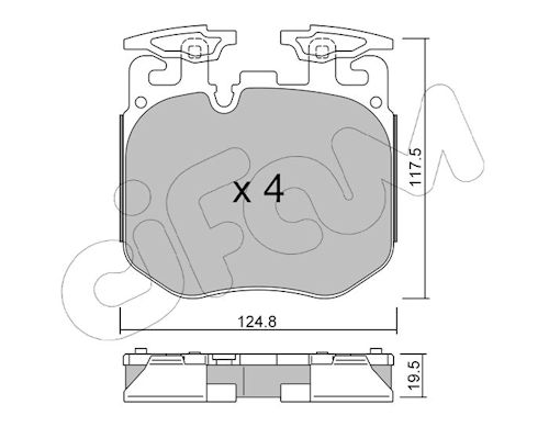 Pastiglie freno CIFAM 822-1147-0