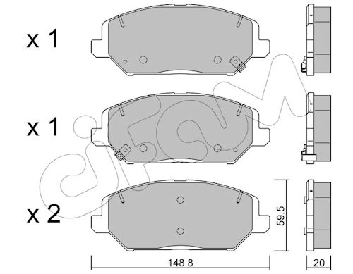 Pastiglie freno CIFAM 822-1163-0