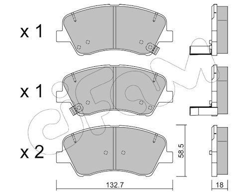 Pastiglie freno CIFAM 822-1167-0