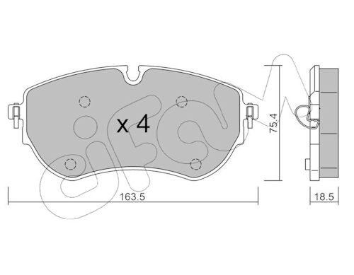 Pastiglie freno CIFAM 822-1172-1