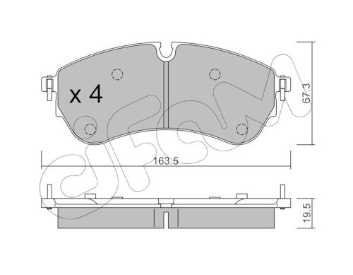 Pastiglie freno CIFAM 822-1173-1