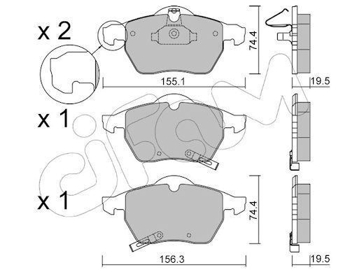 Pastiglie freno CIFAM 822-118-2