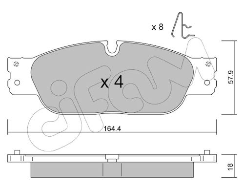 Pastiglie freno CIFAM 822-1189-0