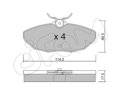 Pastiglie freno CIFAM 822-1190-0
