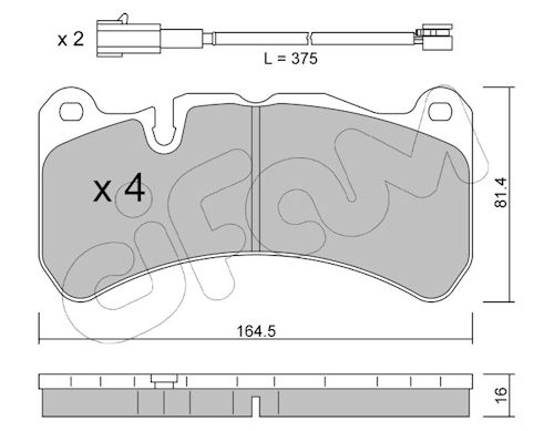 Pastiglie freno CIFAM 822-1201-1