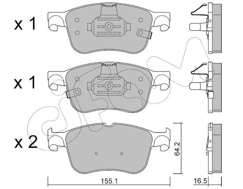 Pastiglie freno CIFAM 822-1205-0