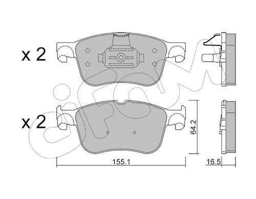 Pastiglie freno CIFAM 822-1205-1