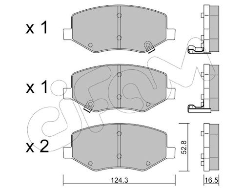 Pastiglie freno CIFAM 822-1216-0