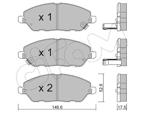 Pastiglie freno CIFAM 822-1218-0