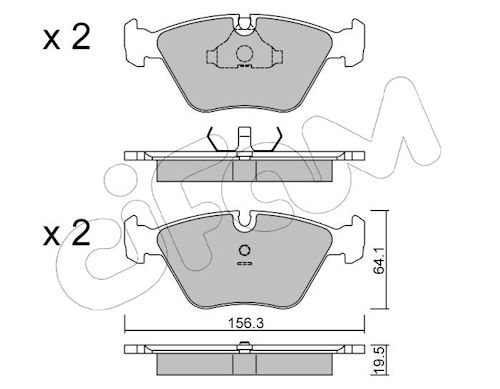 Pastiglie freno CIFAM 822-122-0