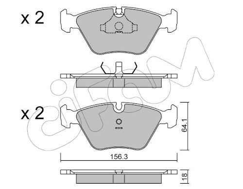 Pastiglie freno CIFAM 822-122-2