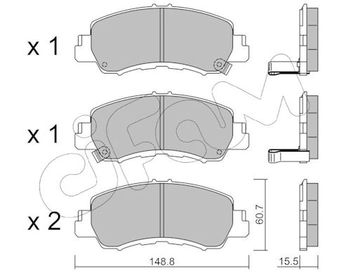 Pastiglie freno CIFAM 822-1239-0
