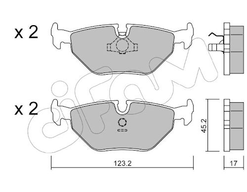 Pastiglie freno CIFAM 822-125-0