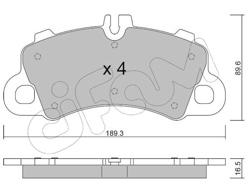 Pastiglie freno CIFAM 822-1259-0