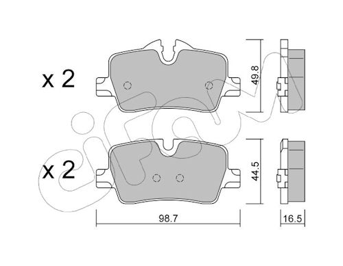 Pastiglie freno CIFAM 822-1264-0