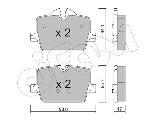 Pastiglie freno CIFAM 822-1265-0
