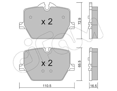 Pastiglie freno CIFAM 822-1266-0