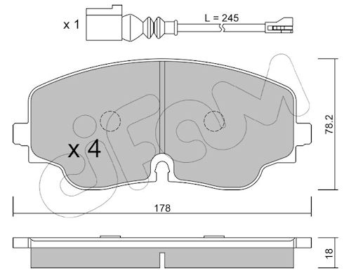 Pastiglie freno CIFAM 822-1316-0