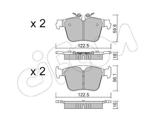 Pastiglie freno CIFAM 822-1329-0