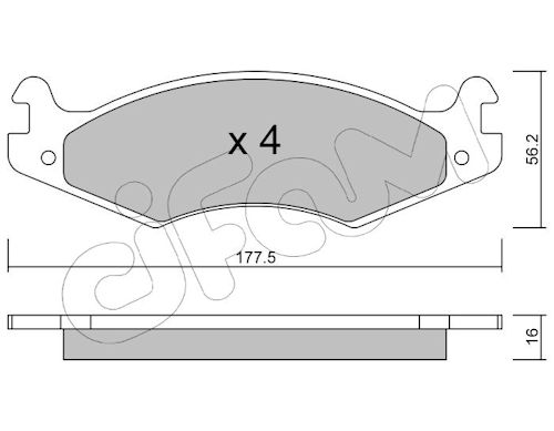 Pastiglie freno CIFAM 822-133-0