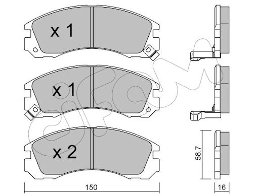 Pastiglie freno CIFAM 822-134-0