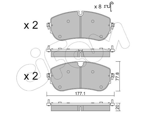 Pastiglie freno CIFAM 822-1342-0