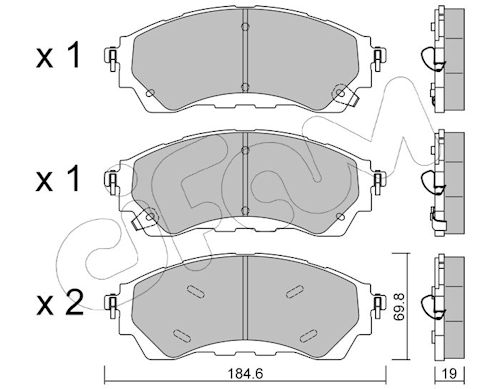 Pastiglie freno CIFAM 822-1343-0