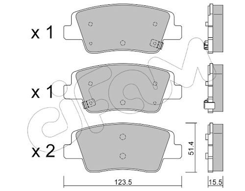 Pastiglie freno CIFAM 822-1360-0