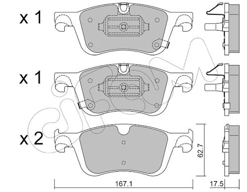 Pastiglie freno CIFAM 822-1365-0