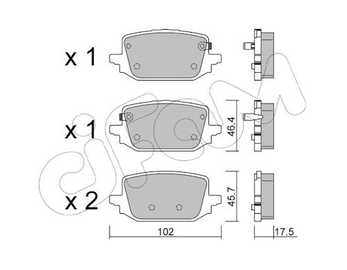 Pastiglie freno CIFAM 822-1366-2