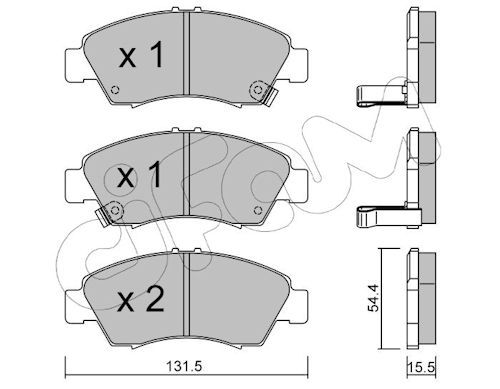 Pastiglie freno CIFAM 822-138-0