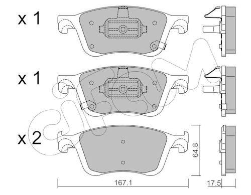 Pastiglie freno CIFAM 822-1382-0