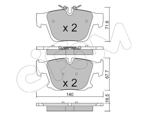Pastiglie freno CIFAM 822-1386-0