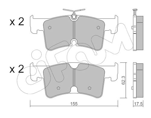 Pastiglie freno CIFAM 822-1389-0