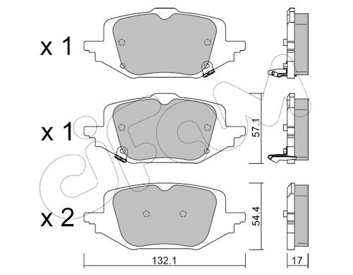 Pastiglie freno CIFAM 822-1397-0