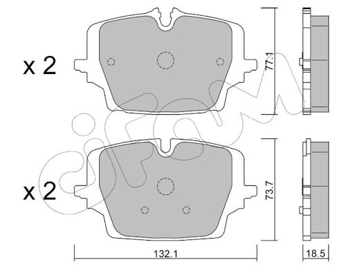 Pastiglie freno CIFAM 822-1407-0