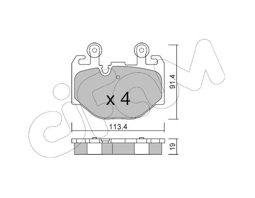 Pastiglie freno CIFAM 822-1411-0