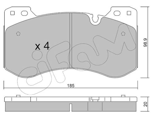 Pastiglie freno CIFAM 822-1420-0