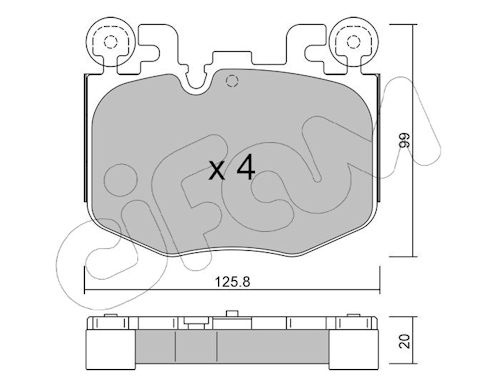 Pastiglie freno CIFAM 822-1423-0