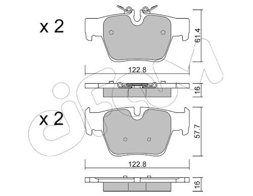 Pastiglie freno CIFAM 822-1424-0