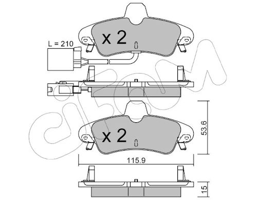 Pastiglie freno CIFAM 822-143-2