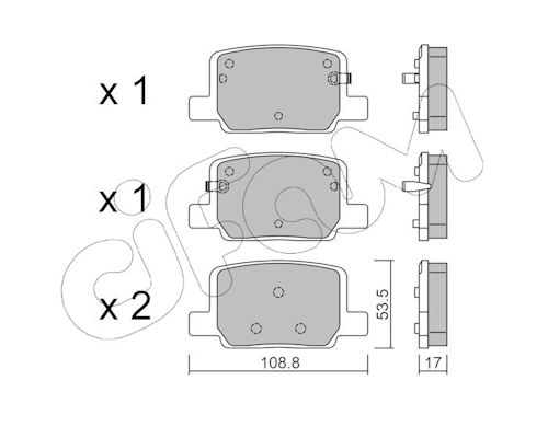 Pastiglie freno CIFAM 822-1439-0