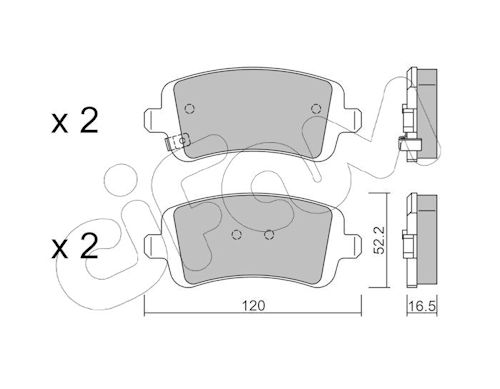 Pastiglie freno CIFAM 822-1447-0