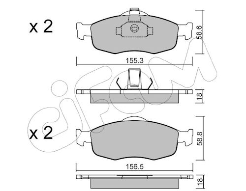 Pastiglie freno CIFAM 822-146-0
