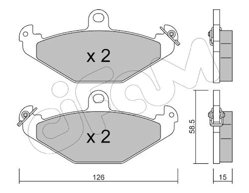 Pastiglie freno CIFAM 822-165-0